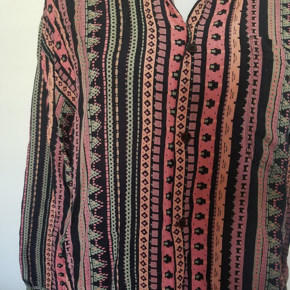 Vintage Goouch 80's long sleeve button up blouse - Picture 2 of 5
